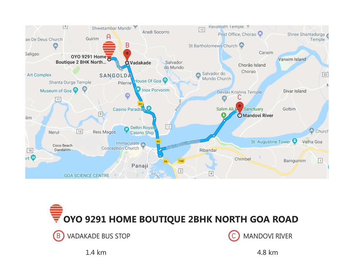 Apartmán Boutique 2 Bhk North Goa Road Sangolda Exteriér fotografie